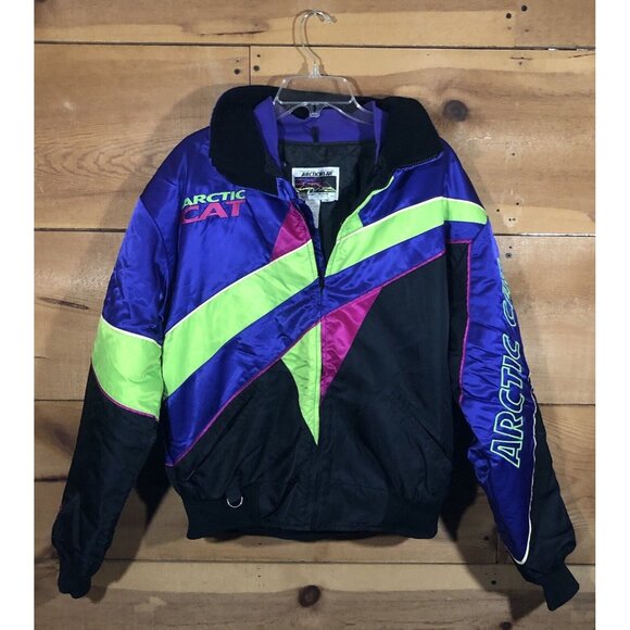 Vintage Arctic Cat 2-In-1 Retro Snowmobile Arcticwear Jacket Mens Size Medium